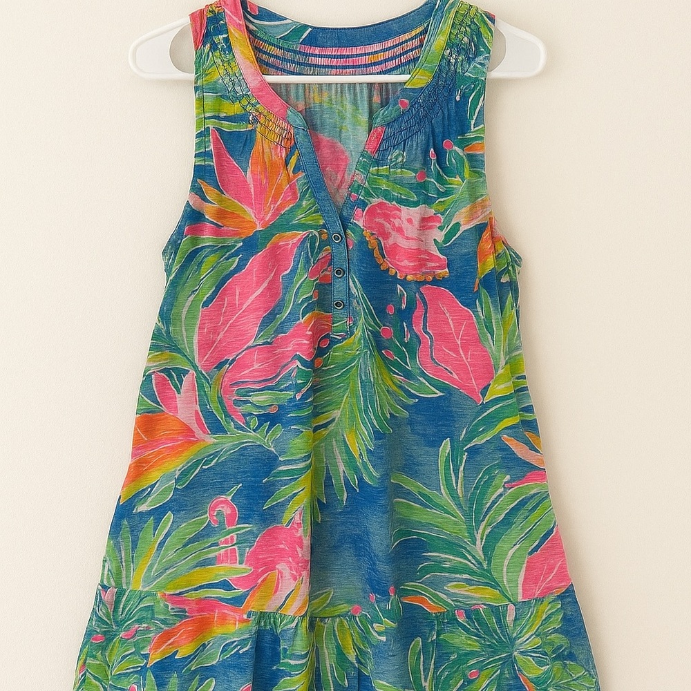 🌺 Lilly Pulitzer Essie Dress Bennet Blue Size XL